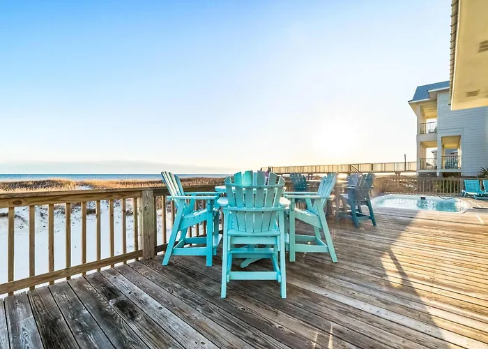Beachfront Retreat With Private Pool Wraparound Deck & Screened-in Porch