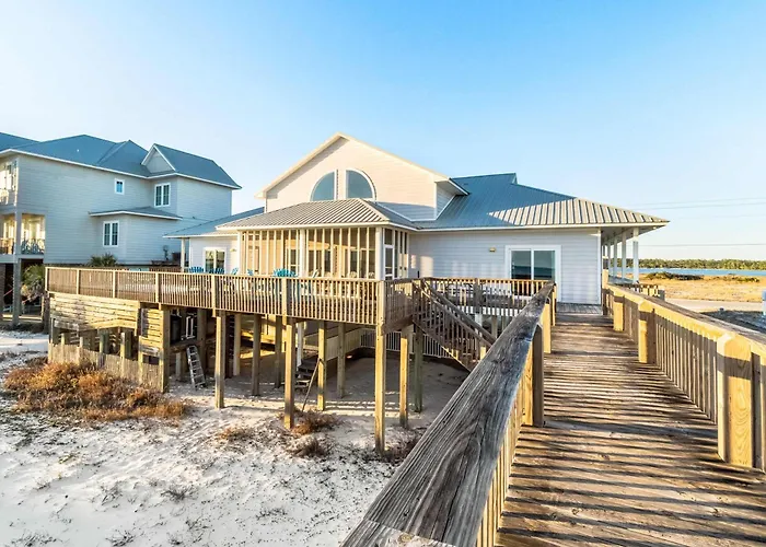 Beachfront Retreat With Private Pool Wraparound Deck & Screened-in Porch